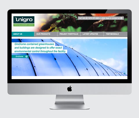Unigro – Website iMac