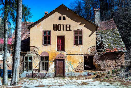 Derelict hotel