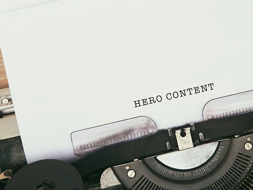 Hero content