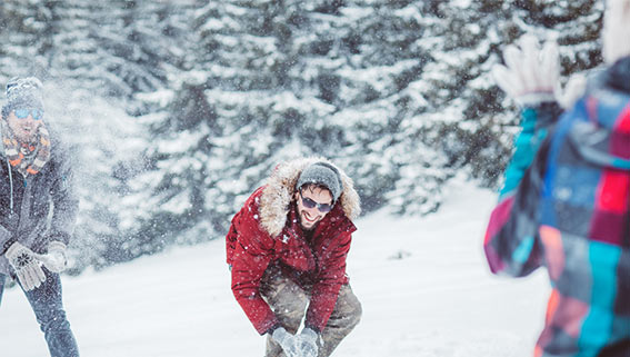 Snowball fight