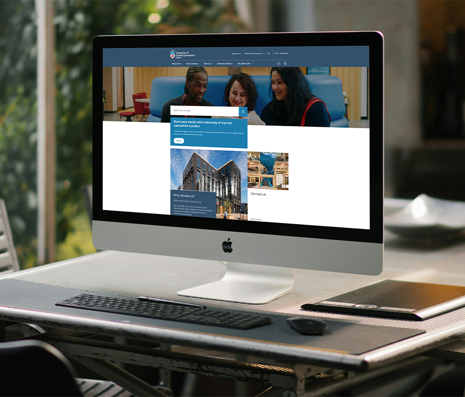 UCLAN – Website – London Campus. Global Opportunities. Local Impact