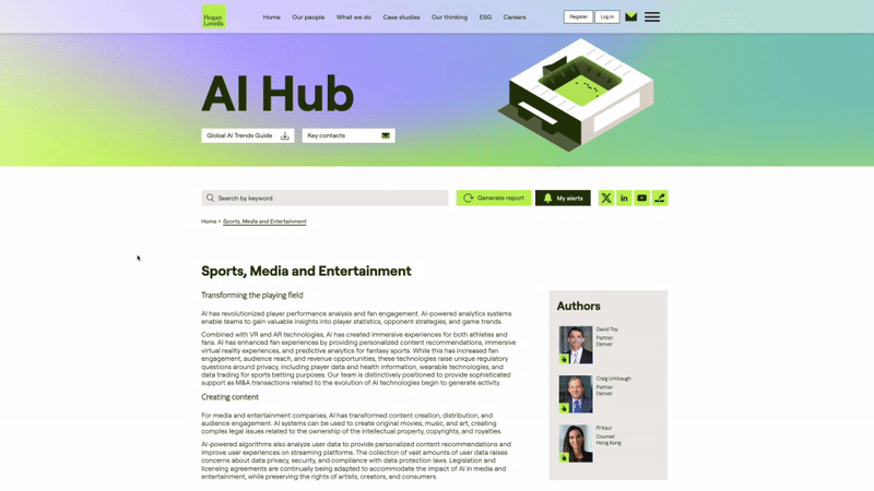 Hogan Lovells – AI Hub – Navigate AI law with confidence and clarity